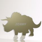 Personalised Triceratops Dinosaur Mirror